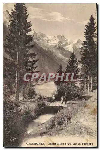 Cartes postales Chamonix Mont Blanc vu de la Flegere