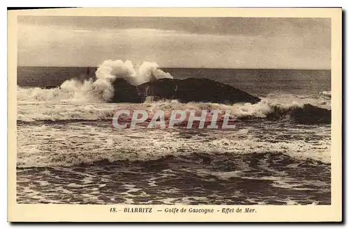 Ansichtskarte AK Biarritz Golfe de Gascone Effet de Mer