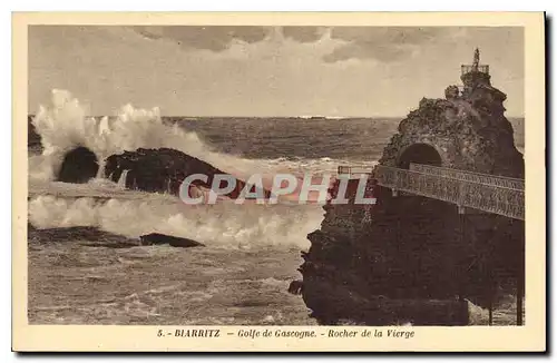 Ansichtskarte AK Biarritz Golfe de Gascone de la Vierge