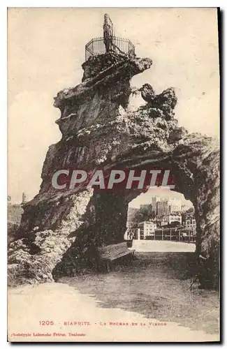 Ansichtskarte AK Biarritz Le Rochers de la Vierge