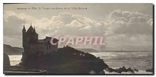 Ansichtskarte AK Biarritz Effet de Nuages au dessus de la Villa Belza