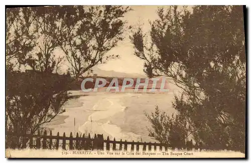 Cartes postales Biarritz Une Vue sur la Cote des Basques