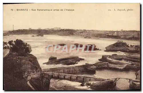 Cartes postales Biarritz Vue Panoramique prise de l'Atalaye