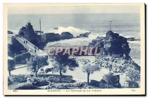 Cartes postales Biarritz Le Rocher de la Vierge