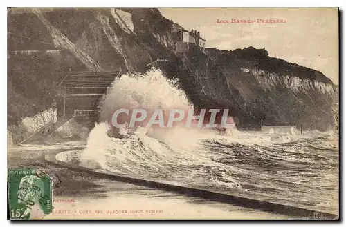 Cartes postales Biarritz Cote des Basques