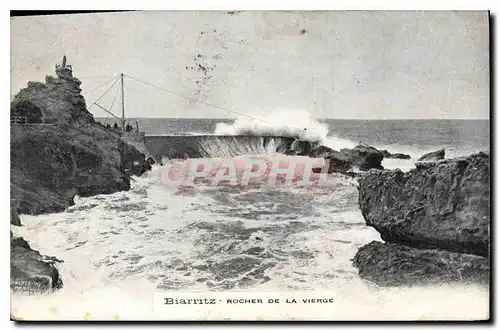 Cartes postales Biarritz Rocher de la Vierge