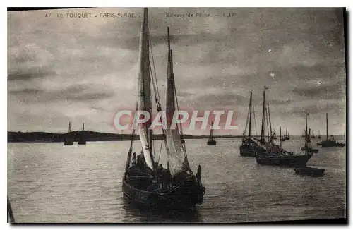 Ansichtskarte AK Le Touquet Paris Plage Bateaux de peche