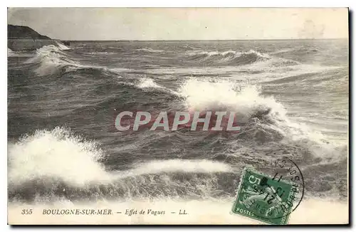 Cartes postales Boulogne Sur Mer Effet de Vagues
