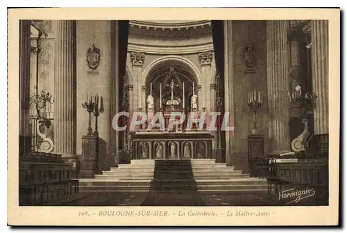 Cartes postales Boulogne Sur Mer La Cathedrale Le Maitre Autel