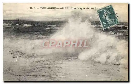 Cartes postales Boulogne sur Mer Une Vague de fond