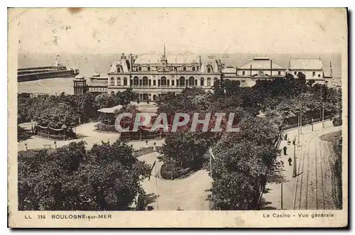 Cartes postales Boulogne sur Mer Le Casino Vue Generale