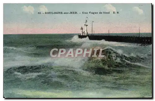 Cartes postales Boulogne sur Mer Une Vague de fond
