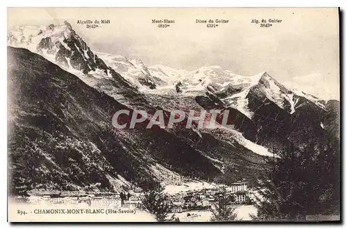 Cartes postales Chamonix Mont Blanc