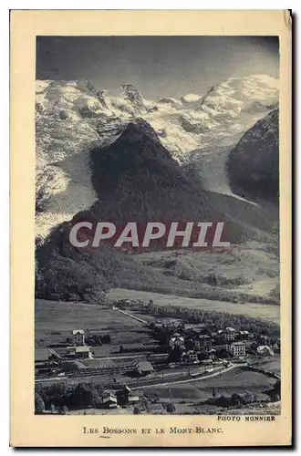 Cartes postales Les Bossons et le Mont Blanc