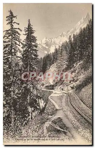 Cartes postales Chamonix Mont Blanc Chemin de fer de Montenvers et de Dru Train