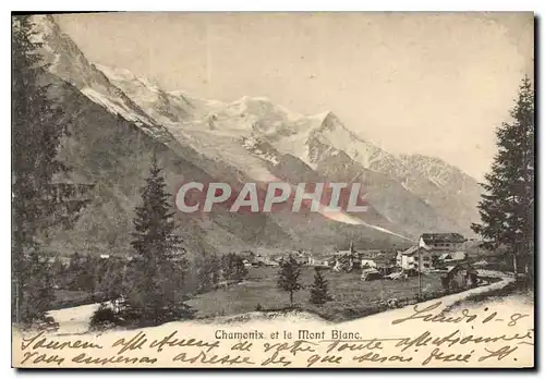 Cartes postales Chamonix et le Mont Blanc