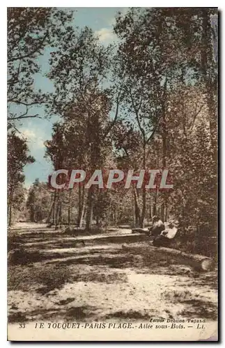 Cartes postales Le Torquet Paris Plage Allee sous Bois