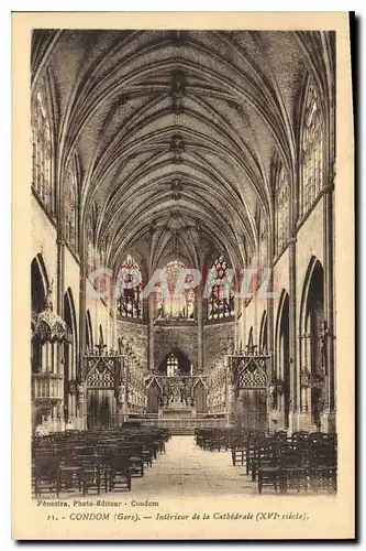 Cartes postales Condom Gers Interieur de la Cathedrale