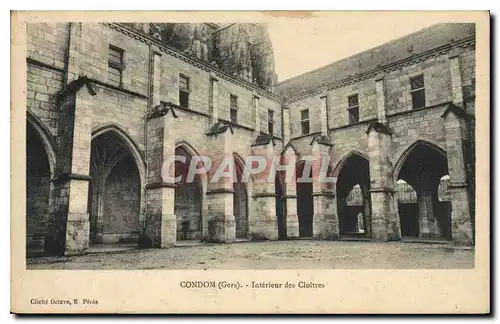 Ansichtskarte AK Condom Gers Interieur des Cloitres