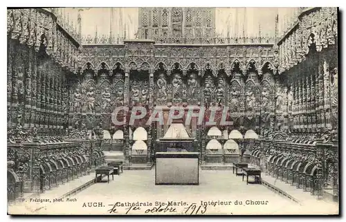 Ansichtskarte AK Auch Cathedrale Ste Marie Interieur du Choeur