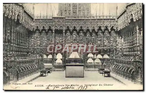 Cartes postales Auch Cathedrale Ste Marie Interieur du Choeur