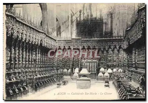 Cartes postales Auch Cathedrale Ste Marie Le Choeur