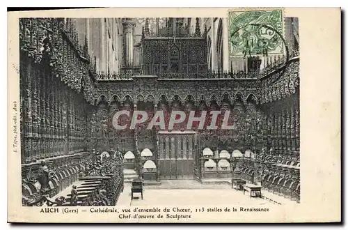 Cartes postales Auch Gers Cathedrale vue d'ensemble du Choeur