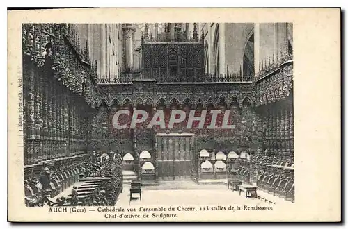 Cartes postales Auch Gers Cathedrale vue d'ensemble du Choeur