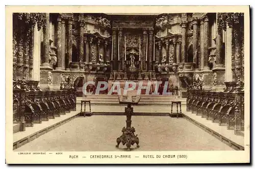 Cartes postales Auch Cathedrale Ste Marie Autel du Choeur