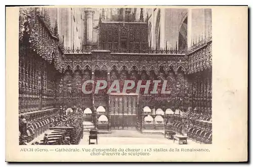 Cartes postales Auch Gers Cathedrale Vue d'ensemble du Choeur