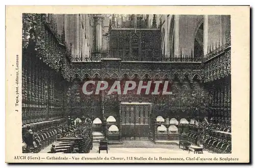 Cartes postales Auch Gers Cathedrale Vue d'ensemble du Choeur
