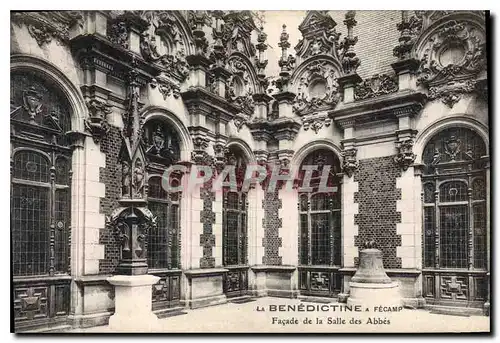 Cartes postales La Benedictine a Fecamp Facade de la Salle des Abbes