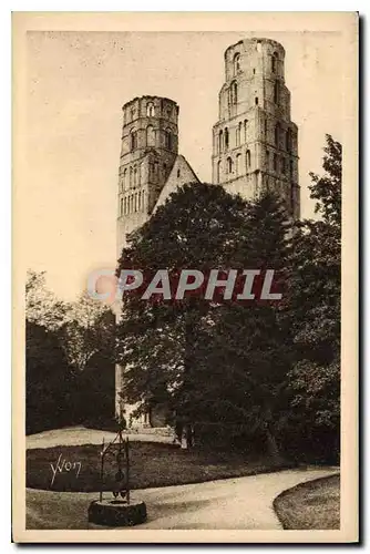 Cartes postales Normandie De Rouen au Hauvre Ruines de l'Abbaye de Jumieges