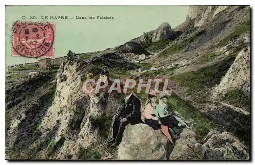 Cartes postales Le Havre Dans les Falaises Enfants