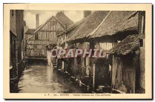 Ansichtskarte AK Rouen Vieilles Maisons sur l'Eau de Robec