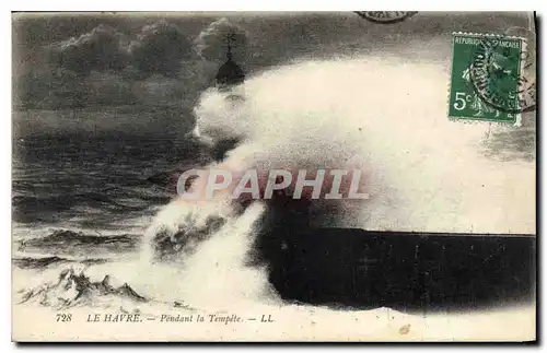 Cartes postales Le Havre Pendant la Tempete