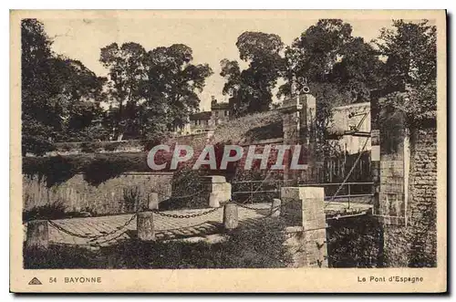 Ansichtskarte AK Bayonne Le Pont d'Espagne