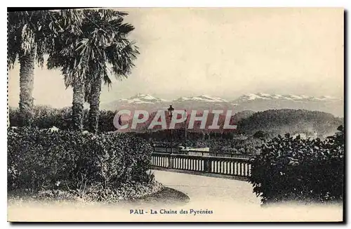 Cartes postales Pau La Chaine des Pyrenees