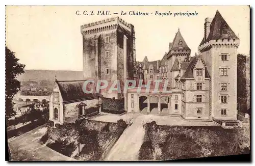 Cartes postales Pau Le Chateau Facade principale