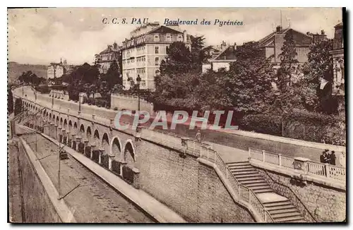 Cartes postales Pau Boulevard des Pyrenees