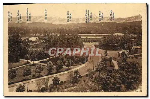 Cartes postales Pau La Gare et la Chaine des Pyrenees