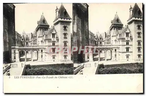 Cartes postales Les Pyrenees Pau La Facade du Chateau