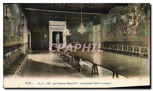 Cartes postales Pau Le Chateau Henri IV La Grande Salle a manger