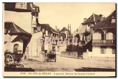 Ansichtskarte AK Salies de Bearn A gauche Maison de Jeanne d'Albret