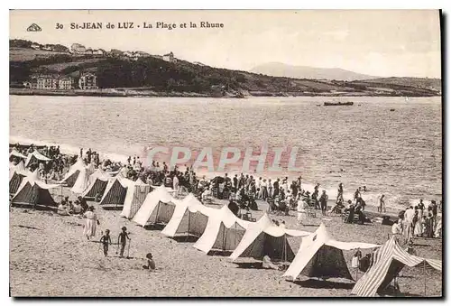 Cartes postales St Jean de Luz La Plage et la Rhune