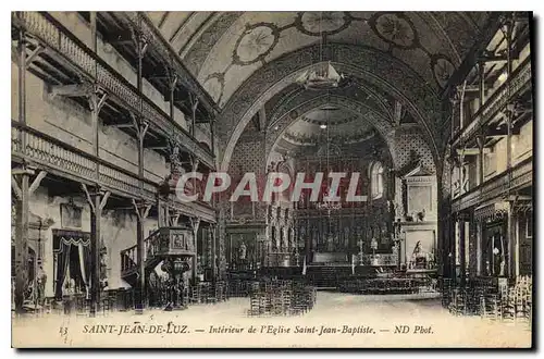 Cartes postales Saint Jean de Luz Interieur de l'Eglise Saint Jean Baptiste