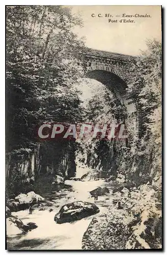 Cartes postales Eaux Chaudes Pont d'Enfer