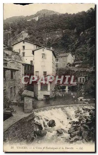 Cartes postales Thiers L'Usine d'Entraigues et la Durolle