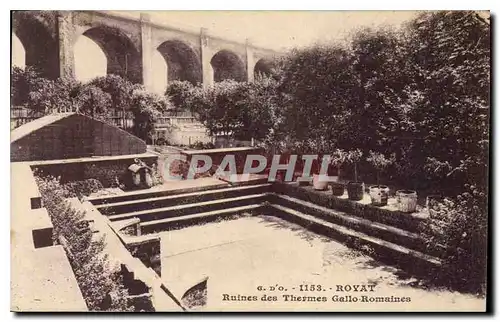 Cartes postales Royat Ruines des Thermes Gallo Romaines