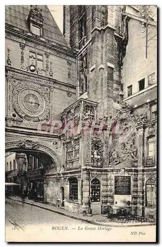 Cartes postales Rouen La Grosse Horloge